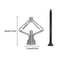 thumbnail image 3 of 50 Pcs Fixations de Clous d'Ancrage pour Murs Secs Accessoire de Réparation Tube en Forme d'Avion 50 Vis Planche d'Extension en Gypse Type 2, 3 of 9