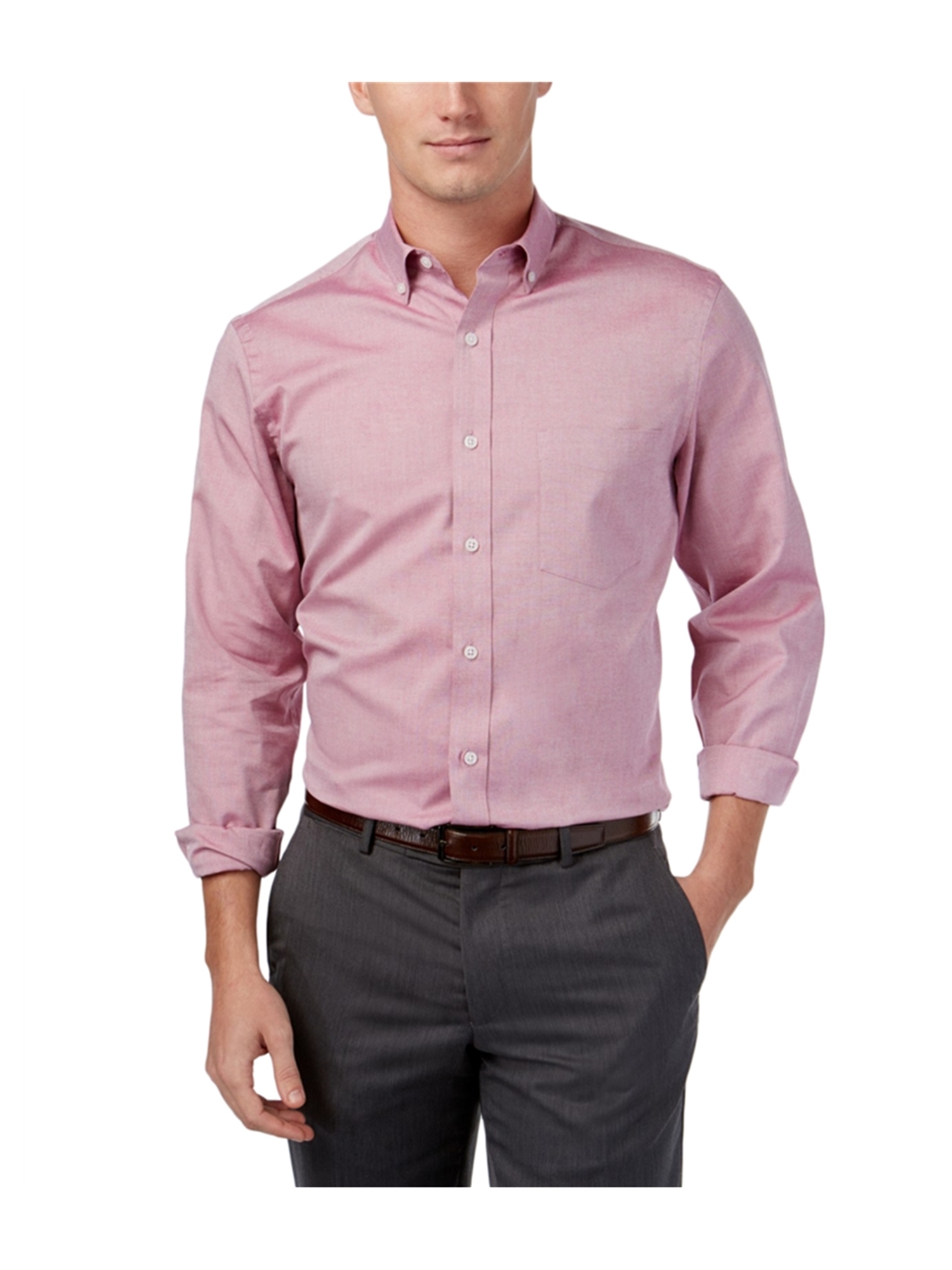 Club Room Mens Big & Tall Button Up Shirt cherrypink LT - Big & Tall | Walmart Canada