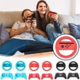 thumbnail image 5 of Racing Steering Wheel for Switch 2 Left Right Gamepad - Game Controller Accessory Kit - with 2 Wheels, 2 Grips, ABS Material-Black, 5 of 7