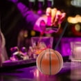 thumbnail image 4 of Wosthever Vasos con forma de bola, botella de vidrio de 450 ml con tapa y pajita, resistente y práctico para el día a día Organizadores de utensilios de cocina Baloncesto diámetro 10 cm, 4 of 6