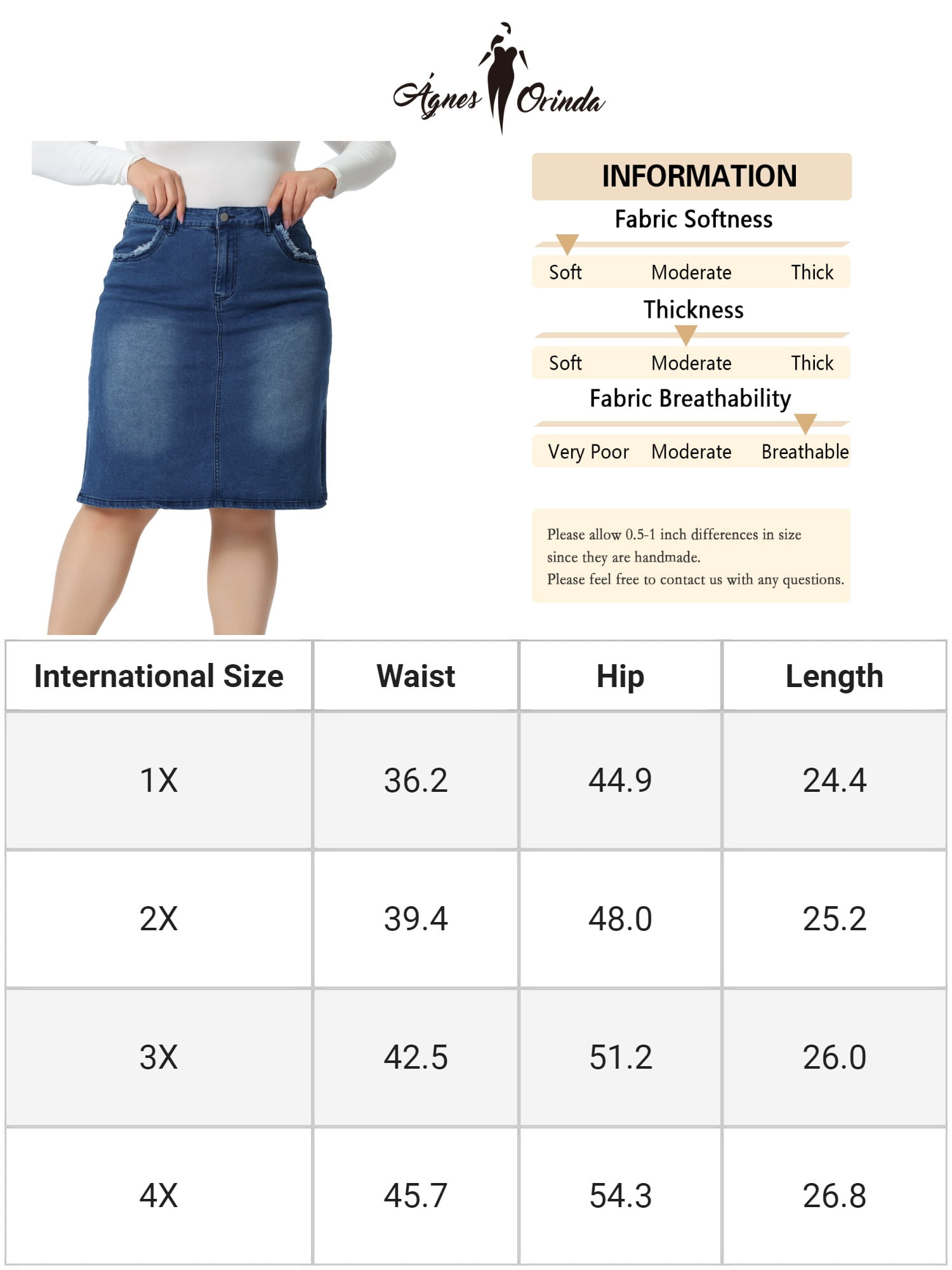 DARING DIVA Women's Plus Size Stretch Elastic Waist Side Split Dress 1X Mid Blue
