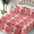 thumbnail image 3 of Ambesonne Flowers Boho Fitted & Flat Sheet with Sham 3 Pcs Set, Vintage Dreamy Floral, Twin, Coral Pale Maroon, 3 of 5