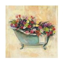Trademark Fine Art 'Bathtub Bouquet I' Canvas Art by Carol Rowan