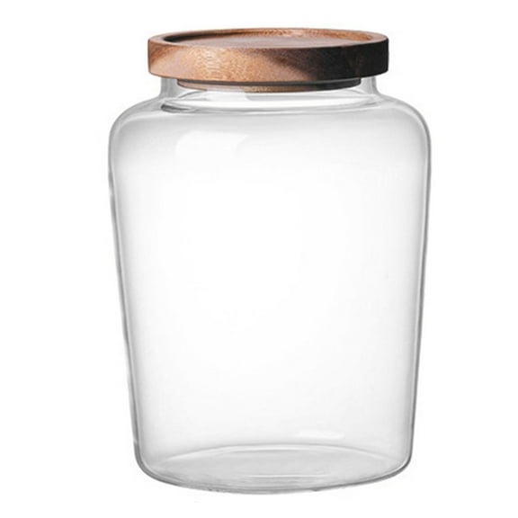 GOOHOCHY Kitchenware Storage Jar Transparent 1Pack 7.9x5.1x3.9In Glass