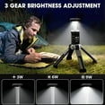 thumbnail image 6 of Camping Lights, IP44 Waterproof Camping Lantern, 20000mAh Rechargeable Lanterns for Camping, Telescopic and Collapsible Camping Tent Light for Car Repairing, Camping, Emergency Lantern(Black), 6 of 9