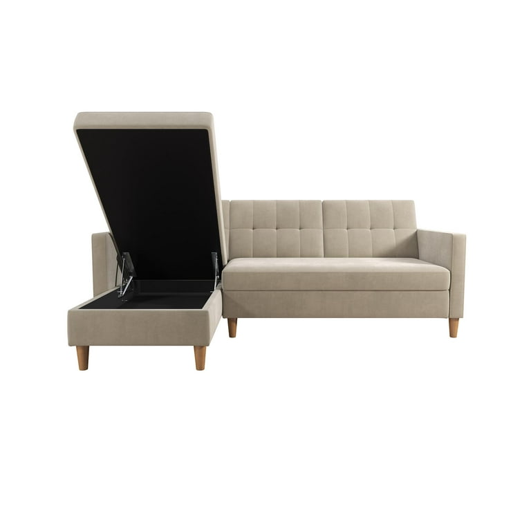 Cordell reversible sleeper cheap sectional with ottoman