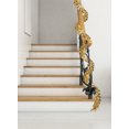 thumbnail image 2 of Serene Spaces Living Holiday Artificial Glitter Leaf Garland, Gold, 2 of 3