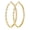 Gold-50mm, variant on VEEDOFA Women's 14K Gold Plated 925 Silver Heart CZ Hoop Earrings, Hypoallergenic Sparkly Jewelry Gift