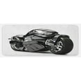 thumbnail image 1 of Motorcycle Kitchen Mat, Futuristic Custom Motorcycle Image High Technology Unique Modern Lifestyle Graphic, Plush Decorative Kitchen Mat with Non Slip Backing, 47" X 19", Black, by Ambesonne, 1 of 1