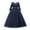 Navy Blue, variant on Flower Girls 3/4 Sleeve Deep V-Back Tulle Vintage Lace Wedding Party Long Dress Formal Princess Communion Pageant Maxi Gown 4-5 Years Red