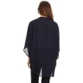 thumbnail image 4 of Women's Solid Casual Chiffon Kimono Sleeve Open Front Cardigan Cape, 4 of 5