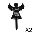 thumbnail image 1 of 2x Marcador de Tumba de Estaca Conmemorativa, Estaca de Jardín de Recuerdo, para Siempre en Nuestros Corazones, Decoración de Jardín Par 2 piezas, 1 of 8