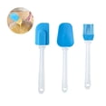 thumbnail image 3 of Juego De De Herramientas Para Hornear, Cepillo, Espátula Y Raspador De Silicona Multifuncional Con Mango De Plástico Para Crema, Mantequilla, Pan, Postre Horneado 3 Uds Sweethay HA015247-00, 3 of 7