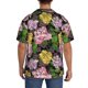 thumbnail image 3 of Fotbe Colorful Roses Camisa Estampada de Manga Corta para Hombre, Casual de Verano, Estilo Playero, Sin Arrugas-4X-Large, 3 of 5