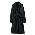 thumbnail image 4 of Womens Robe Long Cotton Cloth Plus Size Bath Towels Bathrobe Breathable Comfortable Sleepwears, 4 of 4