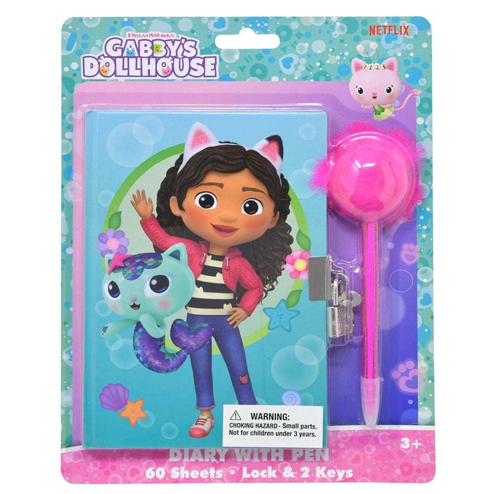 Gabby's Dollhouse Diary with Pom Pen on Card - Walmart.com