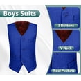 thumbnail image 4 of Lycody Boys Suits 3 Piece Slim Fit Suit Set Dresswear Ring Bearer Outfit for Boy, 4 of 6