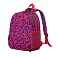 thumbnail image 2 of Leopard Print Backpack Backpack for School,Cute School Bag,Schoolbag with Adjustable Shoulder Straps & Padded Back,13.8"x11.4"x6", 2 of 6