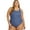 Denim Blue, variant on Plus Size High Neck One Piece Slimsuit II, High Cut, Soft Cup (Women’s Plus)