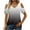 Gray, variant on Uaswgudfs ​Women Blouses Summer Tops:Off-Shoulder V-Neck Trendy Blouse with Perforated Detail & Lightweight Casual Fabric