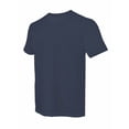 thumbnail image 4 of IYTR Men's Shirts Crew Neck Short Sleeve Slim Fit Muscle T-Shirt Textured Pattern Casual Summer Gym Workout Athletic Solid Color Tee (Navy,XXL), 4 of 7