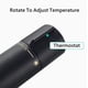 thumbnail image 4 of Mezclador termostático de ducha de 38 ℃ Grifo de ducha termostático de baño negro Dos salidas G 1/2 " Grifo de ducha termostático de latón cromado, 4 of 5