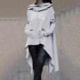 thumbnail image 2 of Gibobby Sudadera de mujer, Sudadera con Capucha con Bolsillos adjuntos y cordón de Manga Larga Sudadera para Mujer(Gris,XG), 2 of 5