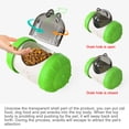 thumbnail image 4 of Dog Food Puzzle Toy Adjustable Treat Dispensing Food Dispenser Slow Feeder Bowls Puppy Enrichment Toy Ball Dog Interactive Chase Training Toys for Small Medium Large Dogs(Green), 4 of 6