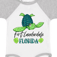 thumbnail image 4 of Inktastic Fort Lauderdale, Florida Happy Sea Turtle Boys or Girls Baby Bodysuit, 4 of 5