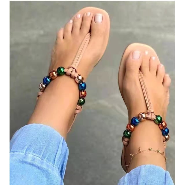 Sandalias informales de moda para mujer, chanclas para exteriores, zapatillas de playa Wmkox8yii nm8080