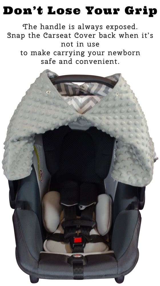 Posh Peanut Baby Car Seat Cover - Premium Knit Carseat Canopy