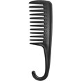 thumbnail image 1 of Wide Tooth Comb Shower Comb With Hook, Good for Curly Hair Wet Dry, Premium Tangle Free Combs Black., 1 of 6