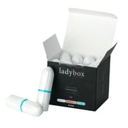 Ladybox Boutique Organic Applicator Free Tampons-12CT-Regular