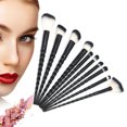 thumbnail image 3 of Juego de brochas de maquillaje en espiral 10 Uds pelo suave sombra de ojos resaltado brocha para polvo húmedo juego de brochas cosméticas herramienta de maquillaje para ANGGREK Otros, 3 of 8