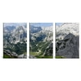 thumbnail image 2 of wall26 - 3 Panel Canvas Wall Art - Majestic Natural Landscape Triptych Canvas Series - Summer Summits - Giclee Print Gallery Wrap Modern Home Art Ready to Hang - 24"x36" x 3 Panels, 2 of 4