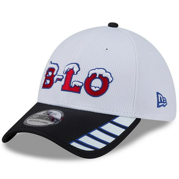 Men's New Era White Buffalo Bills 2025 Rivalries Collection Fan Pack 39THIRTY Flex Hat