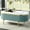Teal, variant on Glamorous Living Room Coffee Table With Dark Walnut And White Faux Marble Top Modern Gold Steel Legs