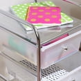 thumbnail image 3 of Honey-Can-Do 3-Drawer Plastic Storage Cart on Wheels,Silver, 3 of 5