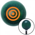 thumbnail image 1 of Orange Target Green Metal Flake Shift Knob with M16 x 1.5 Insert Shifter Auto Brody, 1 of 1