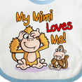 thumbnail image 4 of Inktastic My Mimi Loves Me Monkey Boys or Girls Baby Bib, 4 of 4