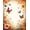 Orange, Pattern 4, variant on ODIKA 4'x6' Machine Washable Non-Slip Area Rug, Whimsical Insect & Floral Print Artistic High Traffic Rug, Peach, 156120
