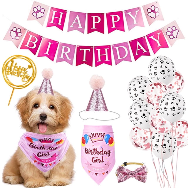 Txlixc Artículos de fiesta de cumpleaños para perros y gatos Txlixc moda