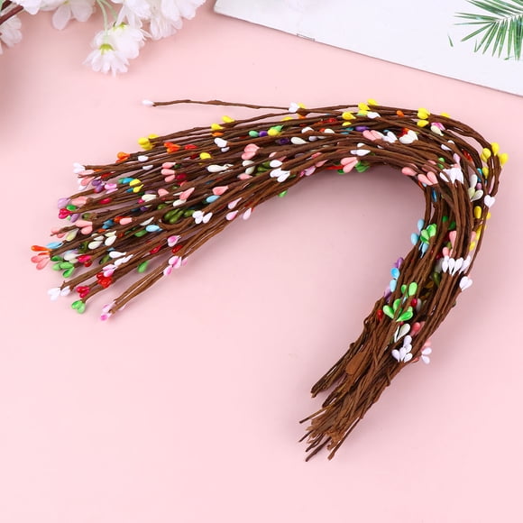 Nestingho 50Ud Bayas Artificiales Ideal Para Decorar Cestas, Regalos Y Árboles Navideños