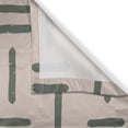thumbnail image 3 of Ambesonne Minimalist Kitchen Curtains, Weathered Stripes Art, 55"x24", Tan and Grey Teal, 3 of 3