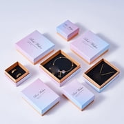 L.YY Square Cluster Clear Ring , Size: 8