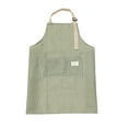 thumbnail image 2 of PONPRNGY 1 Pack Adjustable Bib Aprons with 2 Pockets Cotton Linen Cooking Kitchen Chef Apron for Women and Men, 2 of 6