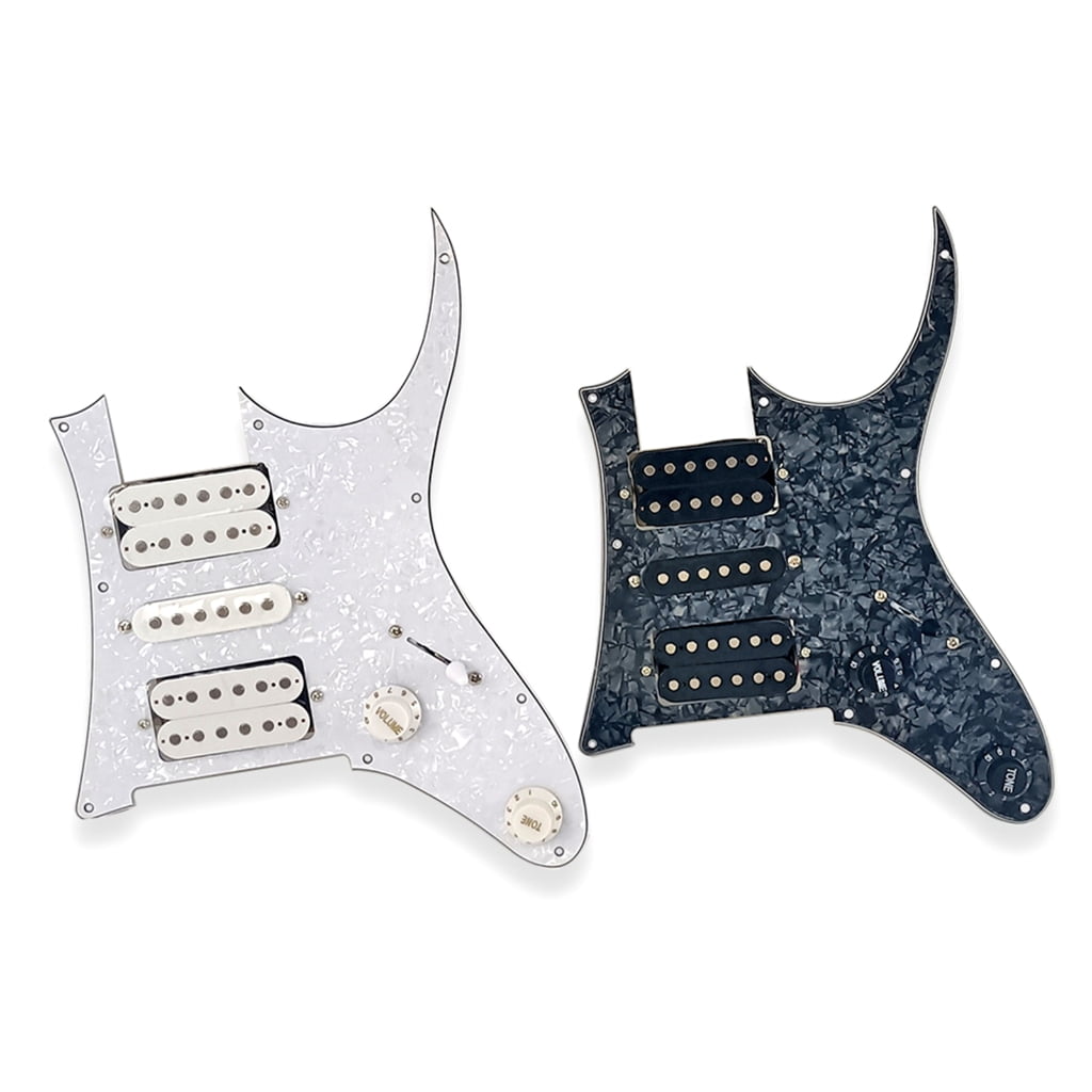 9 Holes Loaded Prewired Guitar Pickguard Guard Plate with HSH Pickups for Guitar Strings Parts and Installation Tool Set