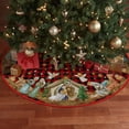 thumbnail image 5 of Buffalo Plaid Christmas Tree Skirt 36 Inch, Winter Holiday Tree Decoration, 5 of 6