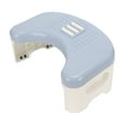 thumbnail image 4 of Potty Stool, Relax Feet Curve U Design Portable Foldable Toilet Stool  For Bathroom Blue,White, 4 of 8