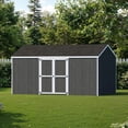 thumbnail image 2 of Little Cottage Co. 10x16 Value Gable Shed with Side Entry, Outdoor Wood Storage Do-It-Yourself Kit, 2 of 12